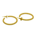 Crescent Gold Hoop Earring - DeKulture DKW-1306-SEJ