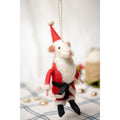 Felted Santa Mouse Ornament - DeKulture DKW-6138-FO