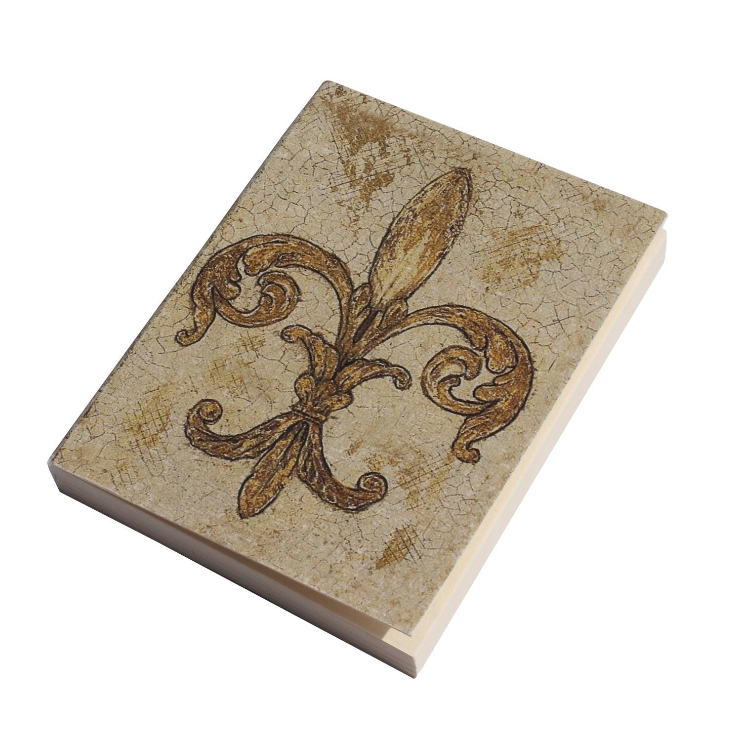 Fleur-De-Lis Pocket Diary Set Of 2 - DeKulture DKW-1074-PD