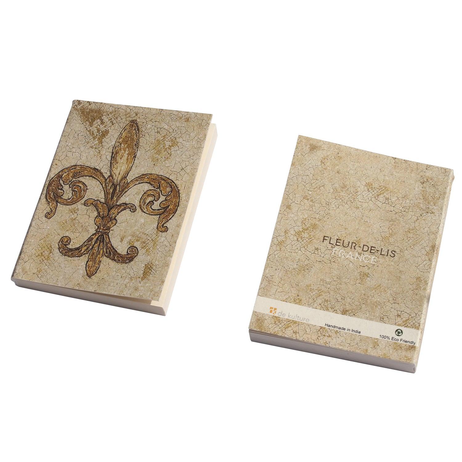 Fleur-De-Lis Pocket Diary Set Of 2 - DeKulture DKW-1074-PD