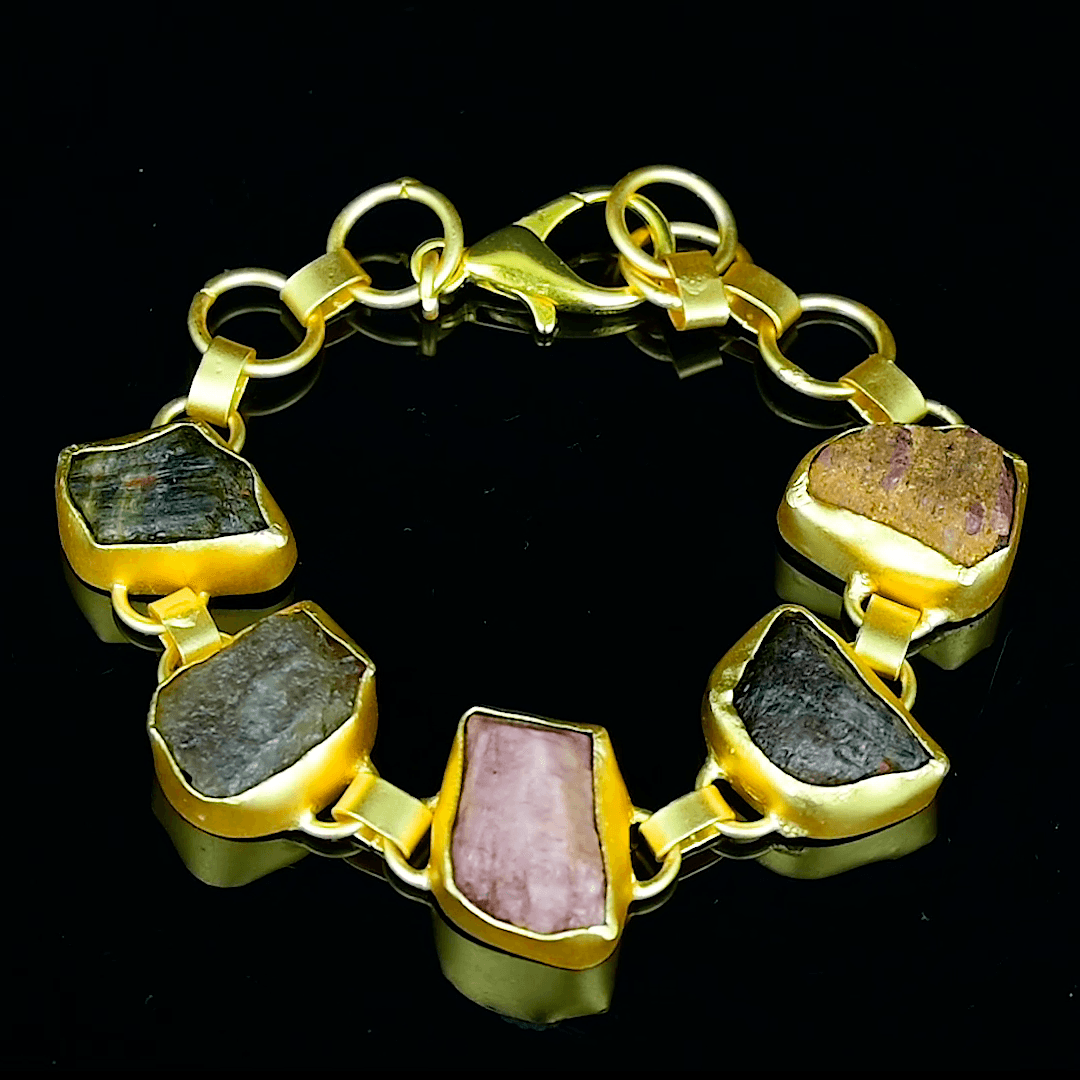 The Rainbow Rain Bracelet – Rainbow Precious Gemstone Bracelet, Multi Stone  Chain Bracelet - Valltasy | Semi precious stone bracelet, Precious gemstone  bracelet, Gemstones