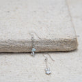 Pearl Long Silver Plated Chain Dangler Hook Earring - DeKulture DKW-1466-SEJ