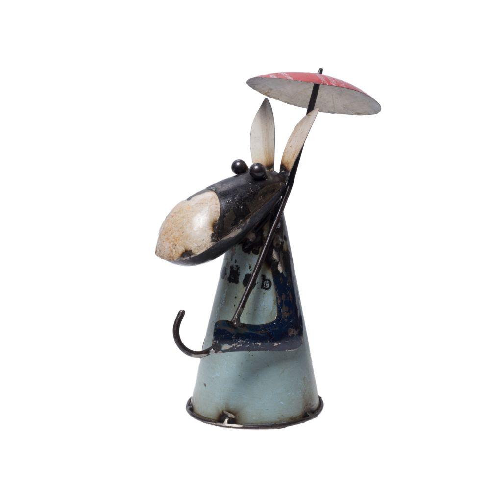 Recycled Donkey With Umbrella - DeKulture DKW-17080-RIF