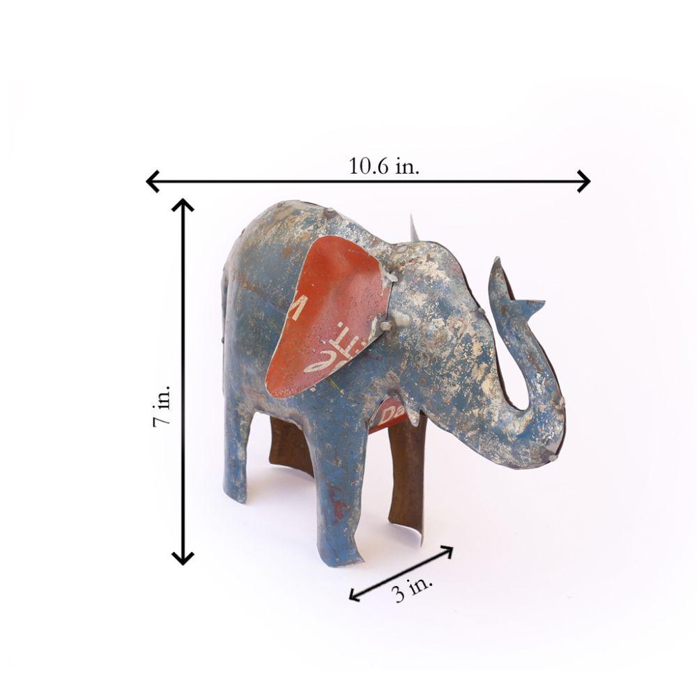 Recycled Elephant Figurine - DeKulture DKW-17020-RIF