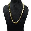 Uneven Oval Brass Gold Plated Chains For Gift - DeKulture DKW-1163-GLC