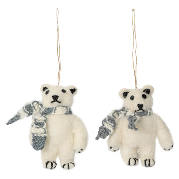 Polar Bear (Set Of 2) Hanging Ornament